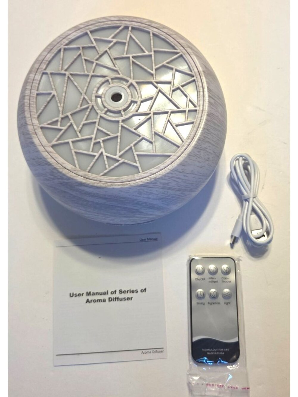 Essential Oil Diffuser Timer 7-Color LED Night Light Remote Control Auto-Off - Picture 8 of 12